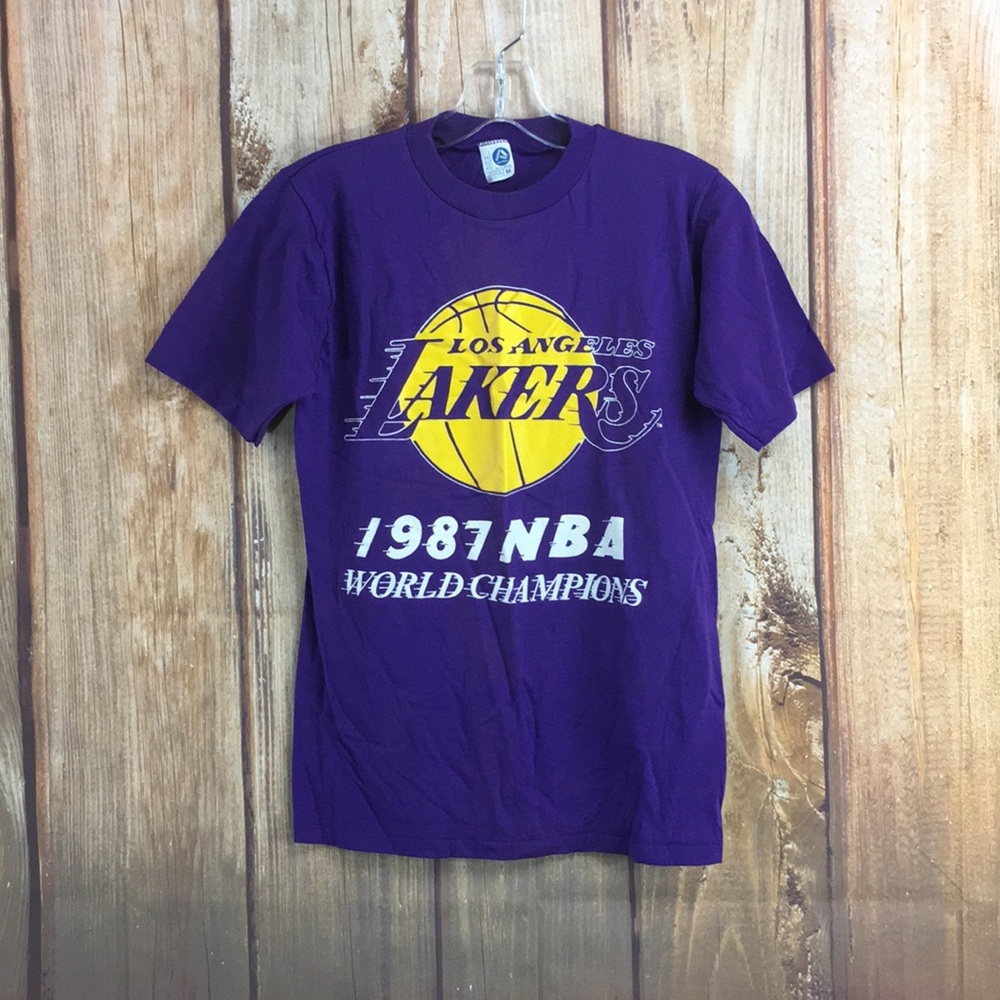 💙Vintage Artex 1987 Los Angeles LAKERS Tee M